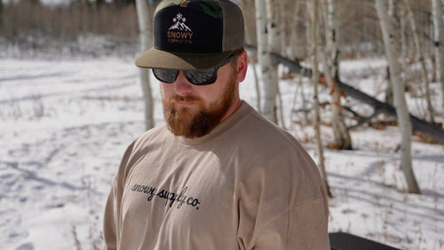 Lowercase Long Sleeve T-Shirt Tan